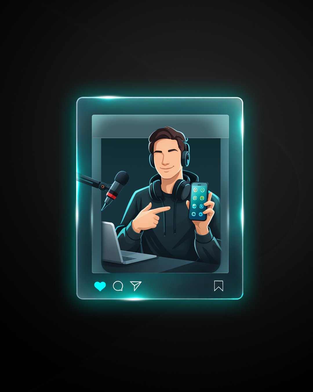 Creator speaking to camera